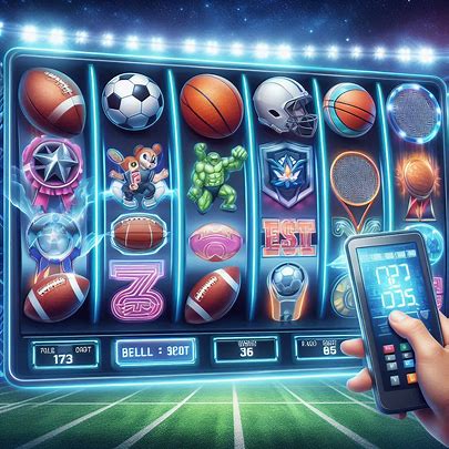 slot machine with sports symbols